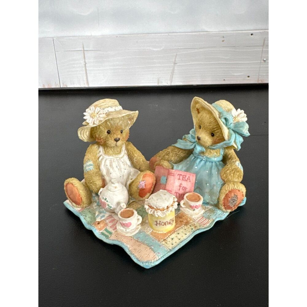 Cherished Teddies Freda and Tina "Our Friendship Is A Perfect Blend" Figurine